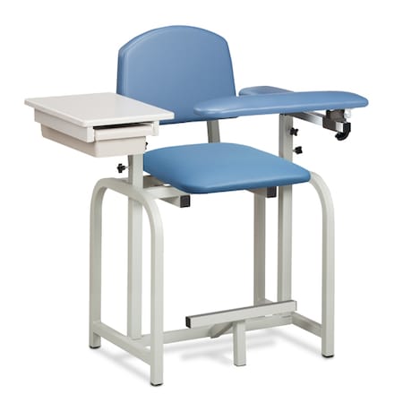 Clinton X-Tall, Blood Drawing Chair w/ Padded Flip Arm & Drawer, Burgundy 66022-3BG